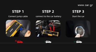⚡️Εκκινητής Μπαταρίας Οχημάτων 4000A / Jump Starter  - PowerBank 26800mAh GOOLOO GP4000-thumb-18