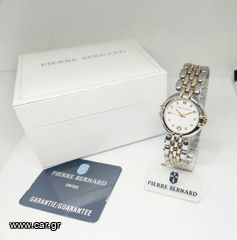 Vintage 1990s 5mic Gold-Plated Pierre Bernard Ελβετικό αντρικό ρολόι Quartz 1006 A90316 TIMH 280 ΕΥΡΩ