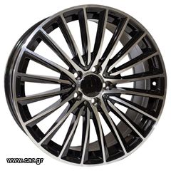 REPLICA MERCEDES STYLE 7591 19X8.5-9.5 5X112 ET40/45 BLACK MACHINED FACED