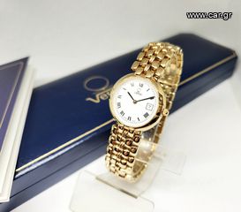 Vintage 1990s Gold-Plated Venus Ελβετικό γυναικείο ρολόι Quartz 375203 A90816 TIMH 420 ΕΥΡΩ