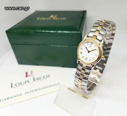 Vintage 1990s Gold-Plated Louis Jacot Γαλλικό γυναικείο ρολόι Quartz 20xx-02 A90436 TIMH 260 ΕΥΡΩ