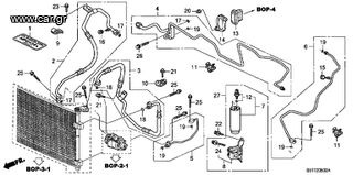 ΣΩΛΗΝΩΣΕΙΣ A/C HONDA CIVIC TYPE-R '01- '03 (80341S5TE01- 80325S5TG01- 80311S5TG01- 80315S5TE01) Pipe, Receiver