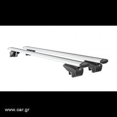 ΜΠΑΡΕΣ ΟΡΟΦΗΣ ΑΛΟΥΜΙΝΙΟΥ BLADE L SILVER 127cm ΜΕ ΑΚΡΑ GAMMA FLAT ΓΙΑ FLUSH / STANDARD RAILS MENABO - 2 ΤΕΜ.