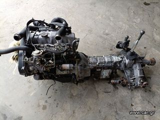Σασμάν χειροκίνητο με βοηθητικό Mitsubishi L200 / Pajero 2.5TD 4WD κωδικός κινητήρα 4D56 1994-1998-thumb-2