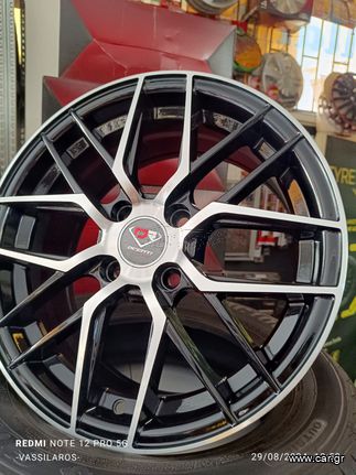 DCENTI  DC555S  4X100  6.5X15  ET38  BLACK POLISHED