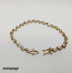 ΑΣΗΜΕΝΙΟ 925 ΒΑΘΜΟΥΣ ΒΡΑΧΙΟΛΙ ΜΕ ΛΕΥΚΕΣ ΖΙΡΓΚΟΝ ΠΕΤΡΕΣ Α9036 ΤΙΜΗ 60 ΕΥΡΩ.