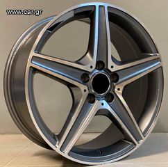 MERCEDES STYLE 555 7,5×17 5×112 ET44 GUN METAL FACE MACHINED