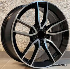 MERCEDES STYLE 5461 7,5×17 5×112 ET45 Black Face Machined