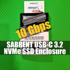 SABRENT USB-C 3.2 x2 10 Gbps Εξωτερική Θήκη δίσκου