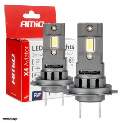 ΛΑΜΠΕΣ LED FULL CAN BUS H7 12V 44W 6.500K 3.936lm CSP X4 SERIES AVIATOR PLUG & PLAY ΑΜΙΟ - 2 ΤΕΜ.