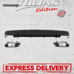 MERCEDES BENZ CLA W117 13-16 & 16-19 REAR DIFFUSER WITH TIPS Type CLA 45 AMG / ΟΠΙΣΘΙΟΣ ΔΙΑΧΥΤΗΣ