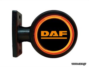 LED Όγκου Κερατάκι NEON 12V / 24V IP67 Κόκκινό / Πορτοκαλί DAF