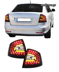 ΦΑΝΑΡΙΑ ΠΙΣΩ Skoda Octavia 1Z 04-13 Sedan Led Black/Full LED Taillights