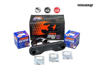 ΦΙΛΤΡΑ ΑΕΡΟΣ DNA HONDA MONKEY 125 22-23 AIRBOX KIT DERLIN CNC (ALUMINIUM TOP) SET HEXAGONAL - STAGE 3