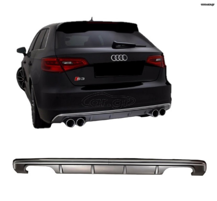ΠΙΣΩ ΣΠΟΙΛΕΡ Diffuser Audi A3 8V 13-15 Hatchback S3 Design