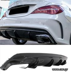 ΠΙΣΩ ΣΠΟΙΛΕΡ Rear Bumper Air Diffuser MERCEDES CLA W117 X117 Shooting Brake (2013-2018) Facelift CLA45 Design