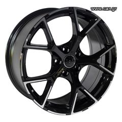 REPLICA AUDI STYLE 131 17X7.5 5X112 ET42 BLACK MACHINED FACED