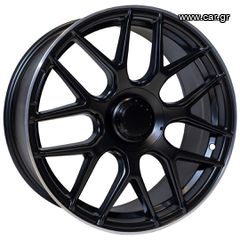 REPLICA MERCEDES STYLE 1258 19X8.5/9.5 5X112 ET38/40 MATTE BLACK MACHINED LIP