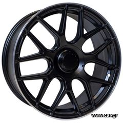 REPLICA MERCEDES STYLE 1258 22X10 5X112 ET42 MATTE BLACK MACHINED LIP