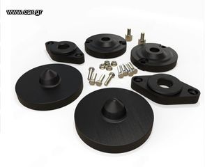 ΣΕΤ ΠΡΟΣΘΗΚΕΣ ΑΝΥΨΩΣΗΣ (ΕΜΠΡΟΣ-ΠΙΣΩ) 30mm ΓΙΑ Skoda Yeti 2009-2017 5L ***ΛΑΔΑΣ4Χ4***