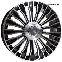 REPLICA MERCEDES STYLE 313 20X8.5-9.5 5X112 ET35/40 BLACK MACHINED FACED