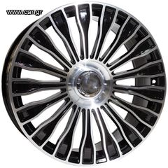 REPLICA MERCEDES STYLE 313 20X8.5-9.5 5X112 ET38/42 BLACK MACHINED FACED