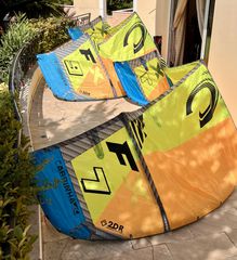 Kitesurf Cabrinha 2016 2 FX (7+9m) & Vector 12m, 2 μπάρες και σανιδα  Crazyfly