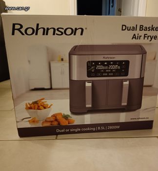 Air Fryer Dual Basket. R-2844   Rohnson