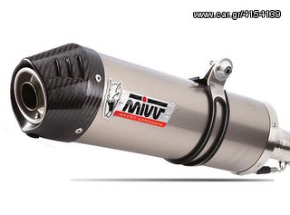 Εξατμίσεις Διπλά Τελικά Mivv Oval Titanium/Carbon End Ducati Monster 620 02-/800 03-/1000 03-/S4 01- SLIP ON