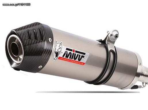 Εξατμίσεις Διπλά Τελικά Mivv Oval Titanium/Carbon End Ducati Monster 620 02-/800 03-/1000 03-/S4 01- SLIP ON