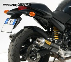 Eξατμίσεις Διπλά Tελικά Mivv Gp Style Carbon Ducati Monster 620 2002-/800 2003-/1000 2003-/S4 2001- 