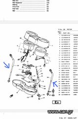 Ντιζα κοντέρ Ντιζα στροφόμετρου Yamaha rd lc