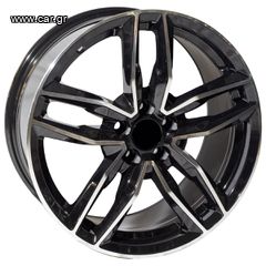 REPLICA AUDI STYLE 1196 21X9.5 5X112 ET35 BLACK MACHINED FACED