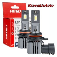 Λάμπες αυτοκινήτων LED HiR2 9012 AMIO  X4 Series