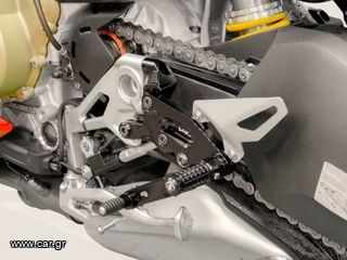 Ducabike ρυθμιζόμενα ποδοστήρια οδηγού για Ducati Streetfighter V4 "2020-24"-thumb-6