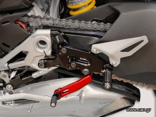 Ducabike ρυθμιζόμενα ποδοστήρια οδηγού για Ducati Streetfighter V4 "2020-24"-thumb-13