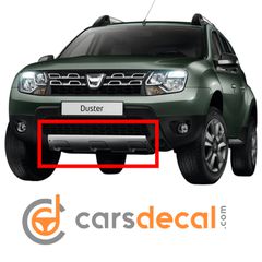 Dacia Duster Ασημί Εμπρός Διακοσμητικό Diffuser-thumb-2