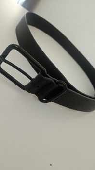 Leather black belt