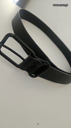 Leather black belt