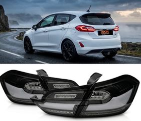 ΦΑΝΑΡΙΑ ΠΙΣΩ LED Taillights Ford Fiesta 2017-2021 Led Bar Black