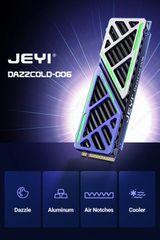 JEYI Dazzcold M.2 SSD Heatsink 2280 NVME NGFF Magnesium Aluminum Alloy (σφραγισμενο)