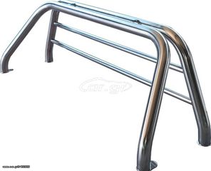 Roll bar 2 σκελών Φ60 με οριζόντια σχάρα inox Isuzu