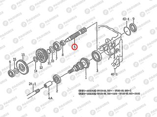 Άξονας Shaft PTO Iseki: 1614-244-001-00