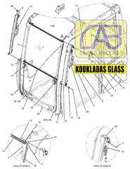 CATERPILLAR M300D SERIES 07-15 ΤΖΑΜΙ ΠΑΡΜΠΡΙΖ ΑΝΩ