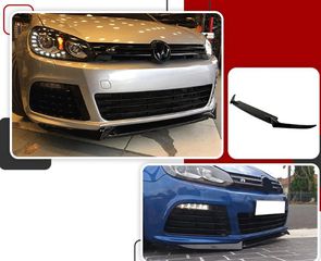 Lip spoiler μαύρο πλαστικό γυαλιστερό - Vw Golf 6 R 2008-2012