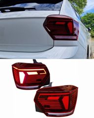 ΦΑΝΑΡΙΑ ΠΙΣΩ Taillights Polo AW 2018+ Led R-Line Design  Red/Crystal