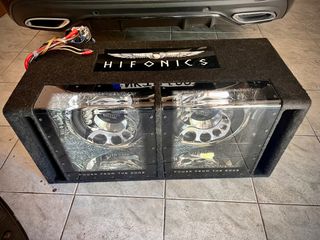 SUBWOOFER HIFONICS ΜΕ ΕΝΙΣΧΥΤΗ ΠΥΚΝΩΤΗ