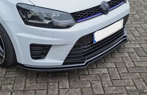 Lip spoiler μαύρο πλαστικό γυαλιστερό - Vw Polo 6R/6C 2009-2017 Μαρκέ χωρίς πατέντες και έξτρα βάσεις τρυπήματα κλπ