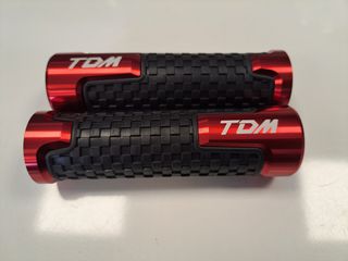 ΧΕΙΡΟΛΑΒΕΣ ΤΙΜΟΝΙΟΥ ΖΕΥΓΟΣ ΚΟΚΚΙΝΕΣ CNC YAMAHA TDM 850 900-thumb-2