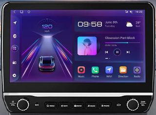 Peugeot 207  2006 - 2015 Car Radio Multimedia Navigation 2 din Android 13  10.1" Display 4gb 64gb